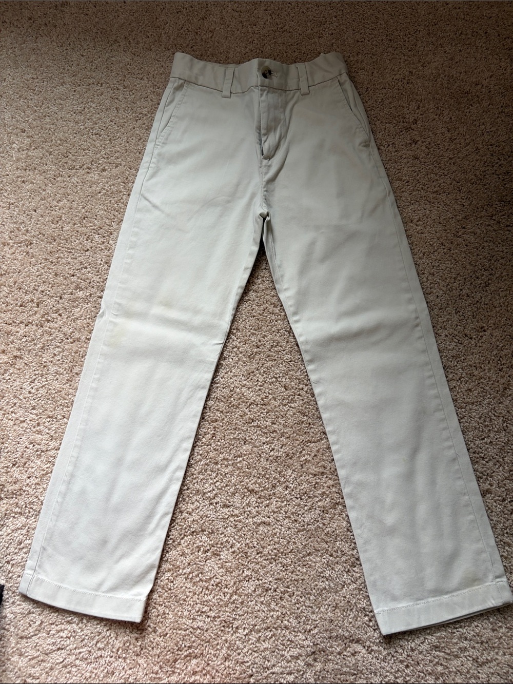 Boys vineyard vines Classic Straight Chino Pants in Light Beige